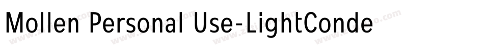 Mollen Personal Use-LightCondensed字体转换